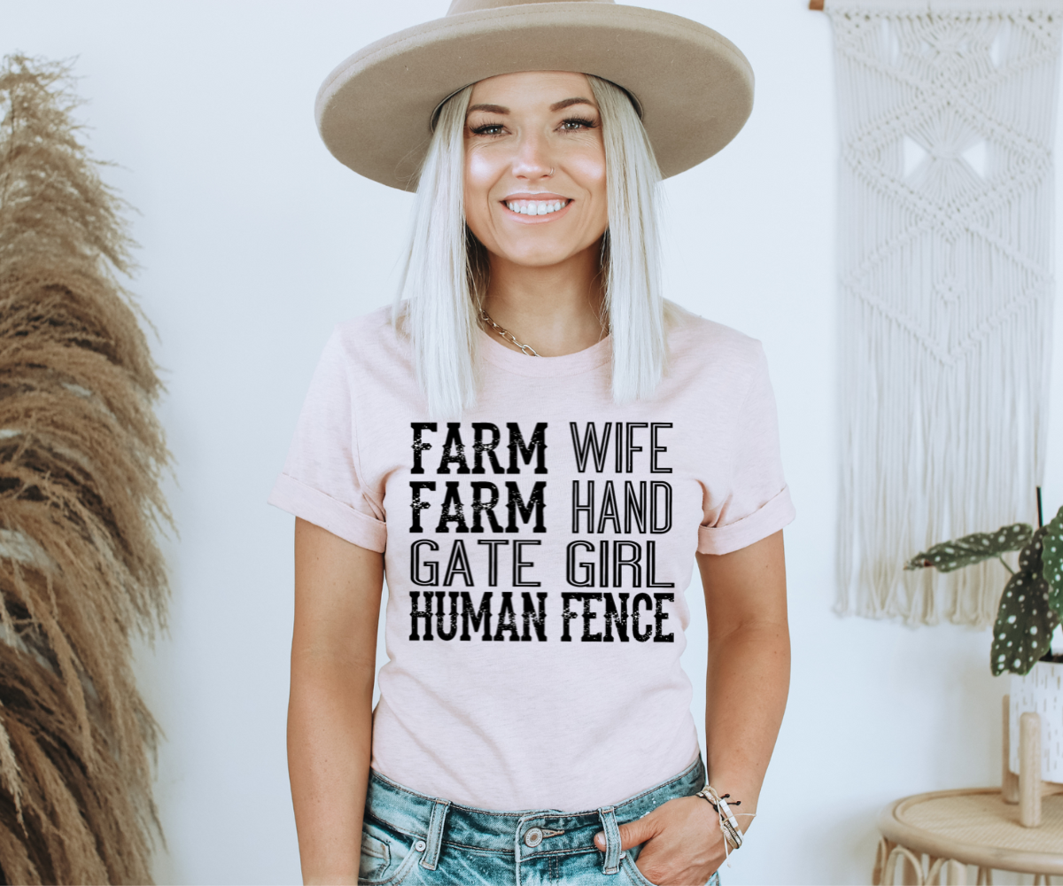 Farm Wife, Farm Hand, Gate Girl, Human Fence
