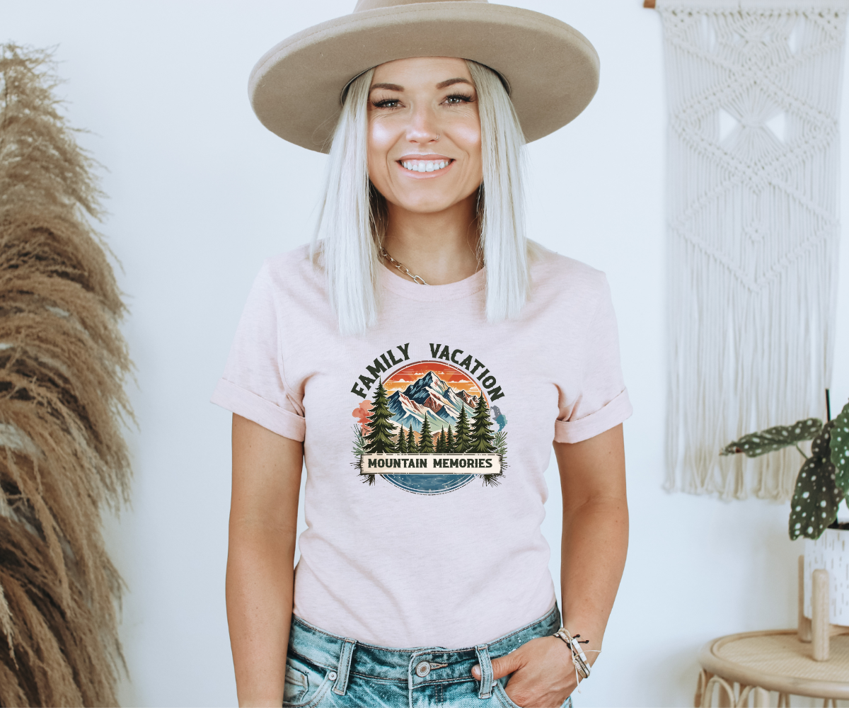 Family Vacation Mountain Memories Tee