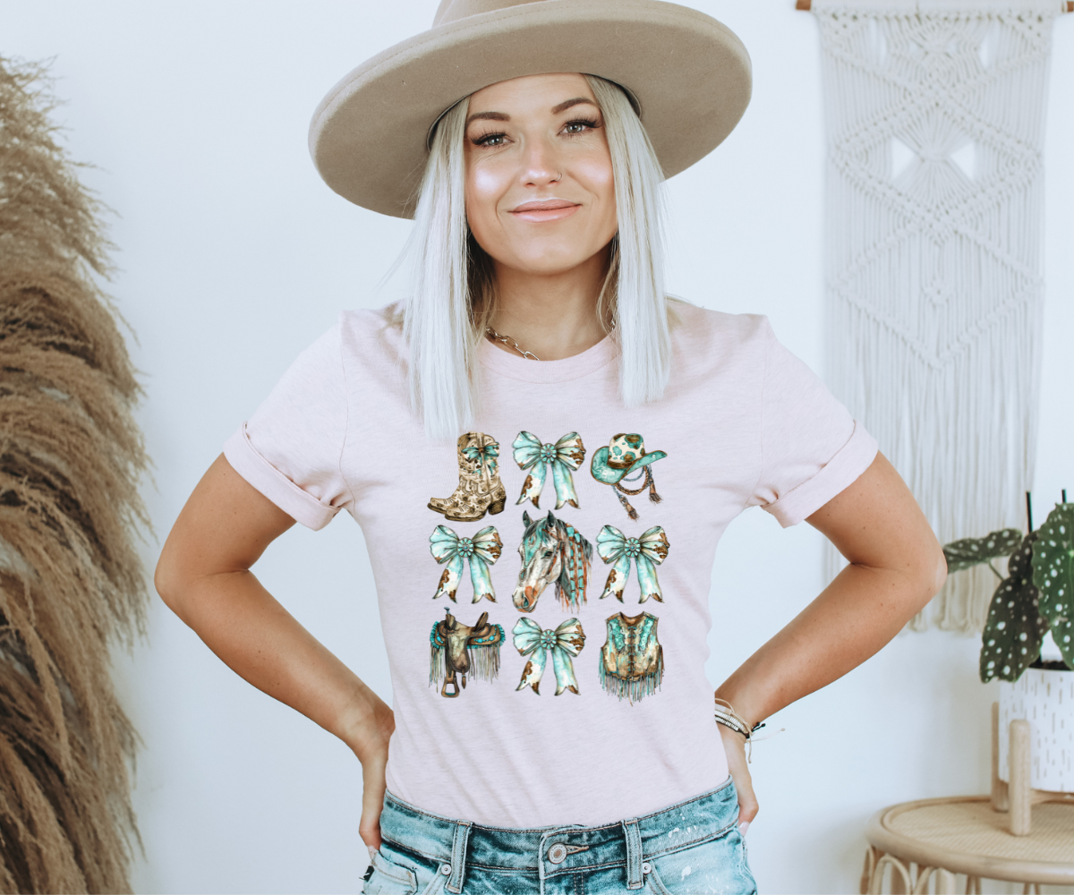 Bows, Boots, & Horses Tee