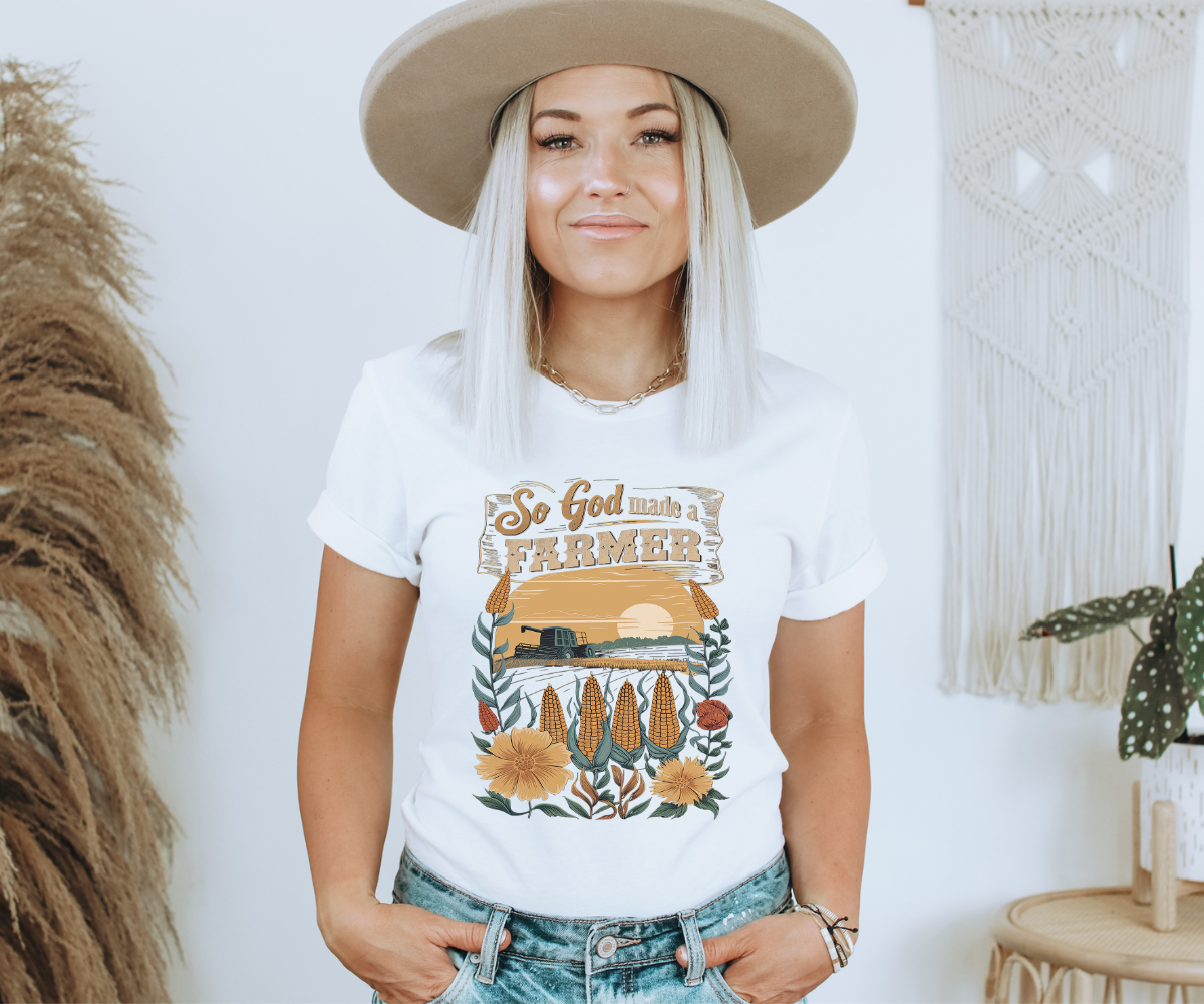 So God Made A Farmer Tee