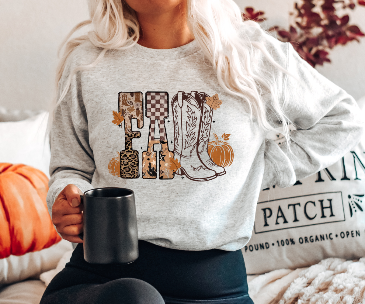 Fall Vibes Cowgirl Sweatshirt