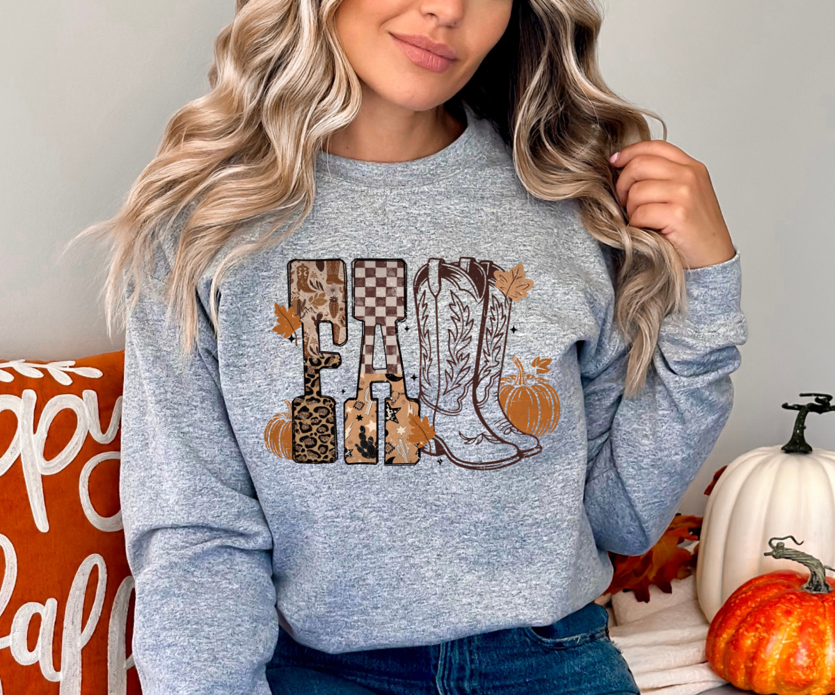 Fall Vibes Cowgirl Sweatshirt