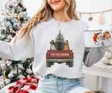 Tis the Season Pup Truck Sweatshirt