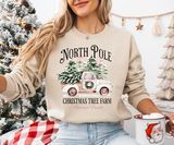 North Pole Christmas Tree Farm Sweatshirt