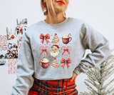 Hot Cocoa & Holly Bows Sweatshirt