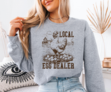 Local Egg Dealer Chicken (Brown) Sweatshirt