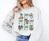 Cowgirl Grid Graphic Sweatshirt