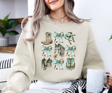 Cowgirl Grid Graphic Sweatshirt