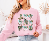 Cowgirl Grid Graphic Sweatshirt