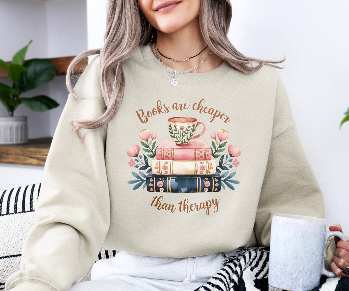 Books Over Therapy Sweatshirt